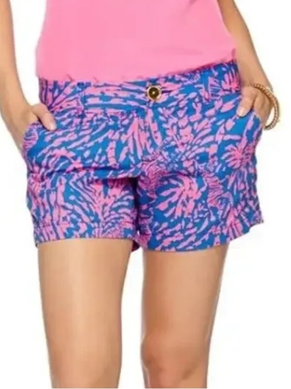 Lilly Pulitzer Callahan Short in Sapphire Blue Rollin In The Grass Sz 6